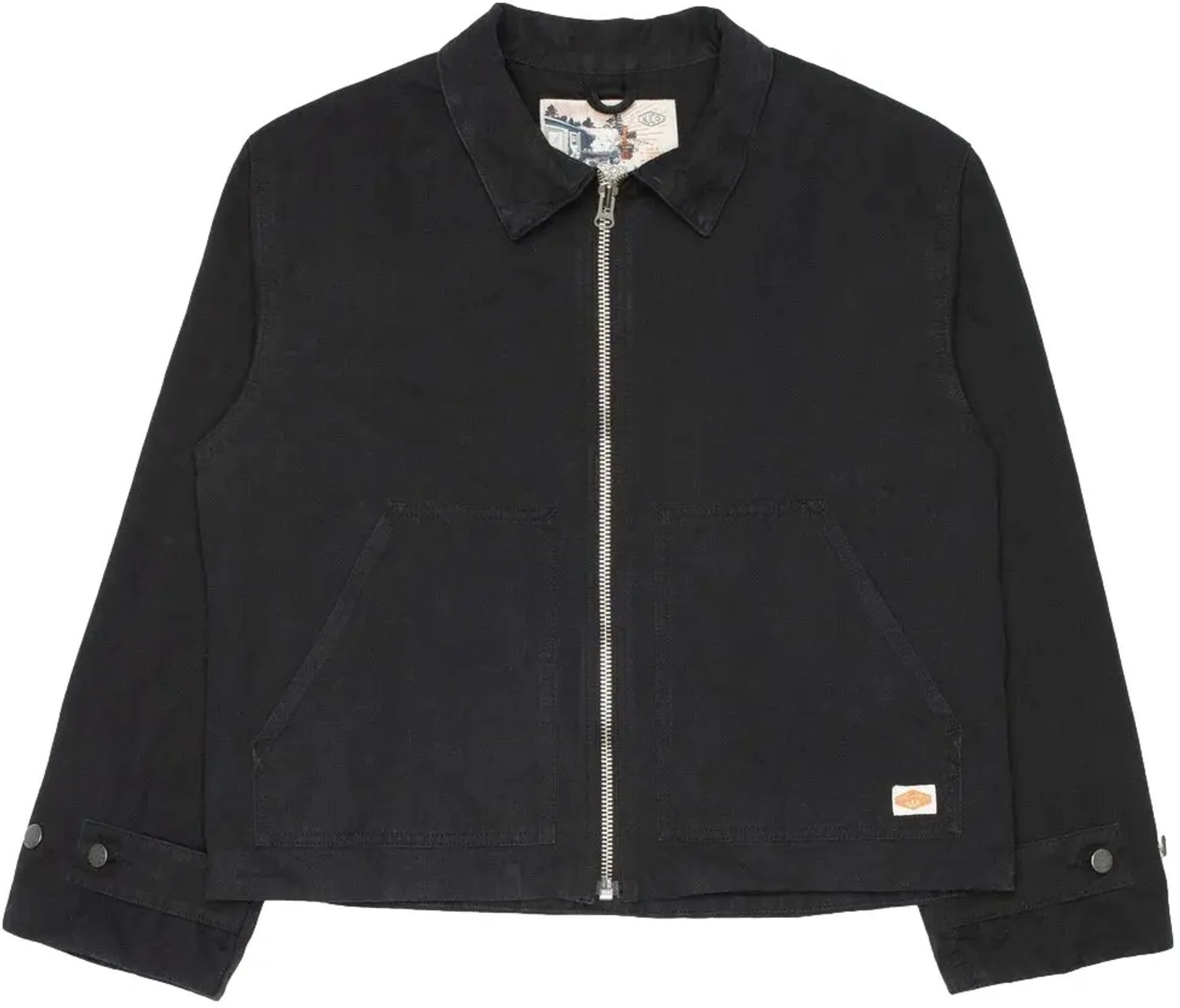 jack Nudie Jeans Lana Duck Canvas Zwart