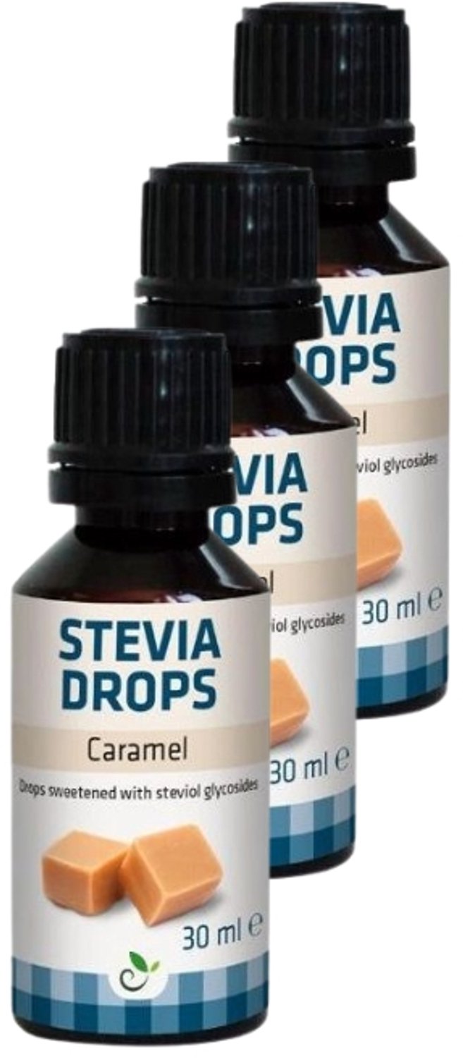 Sukrin | Stevia Drops | Karamel | 3 stuks | 3 x 30 ml