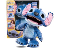 Disney - Ultimate Stitch - Interactieve knuffel - Brabbelt, danst, zingt en beweegt - 45 cm