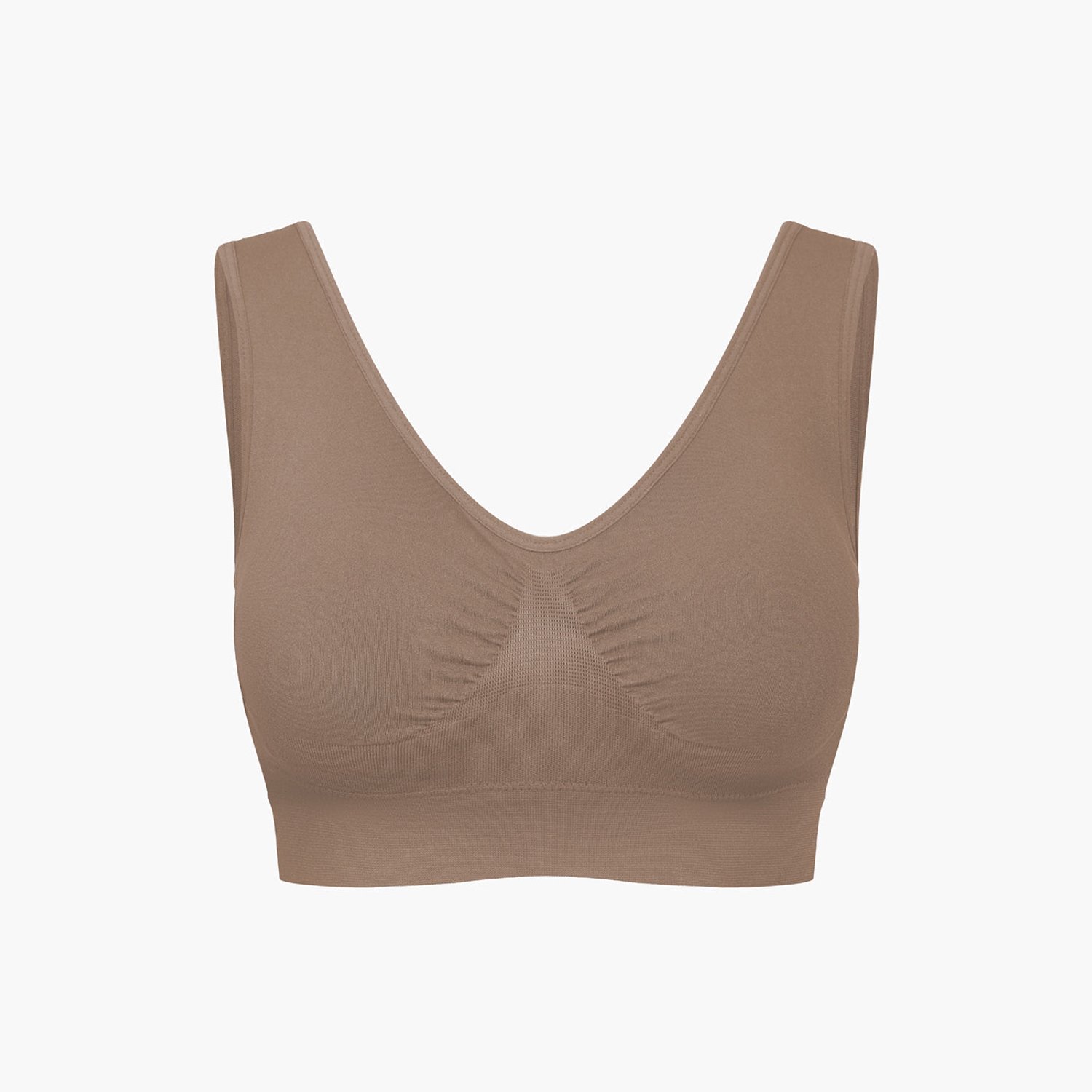 cfab Comfy Bra-Caramel-S - BH Zonder Beugel Voorgevormd - Ondergoed - Naadlos
