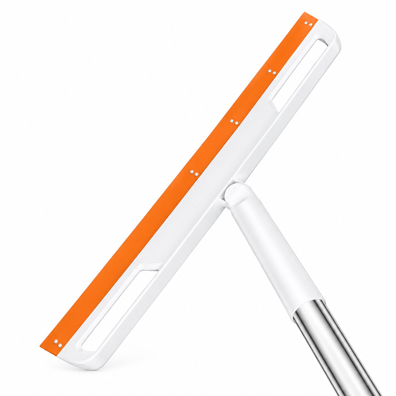 Siliconen vloertrekker met steel en langwerpige wiskop voor badkamer en vloerreiniging