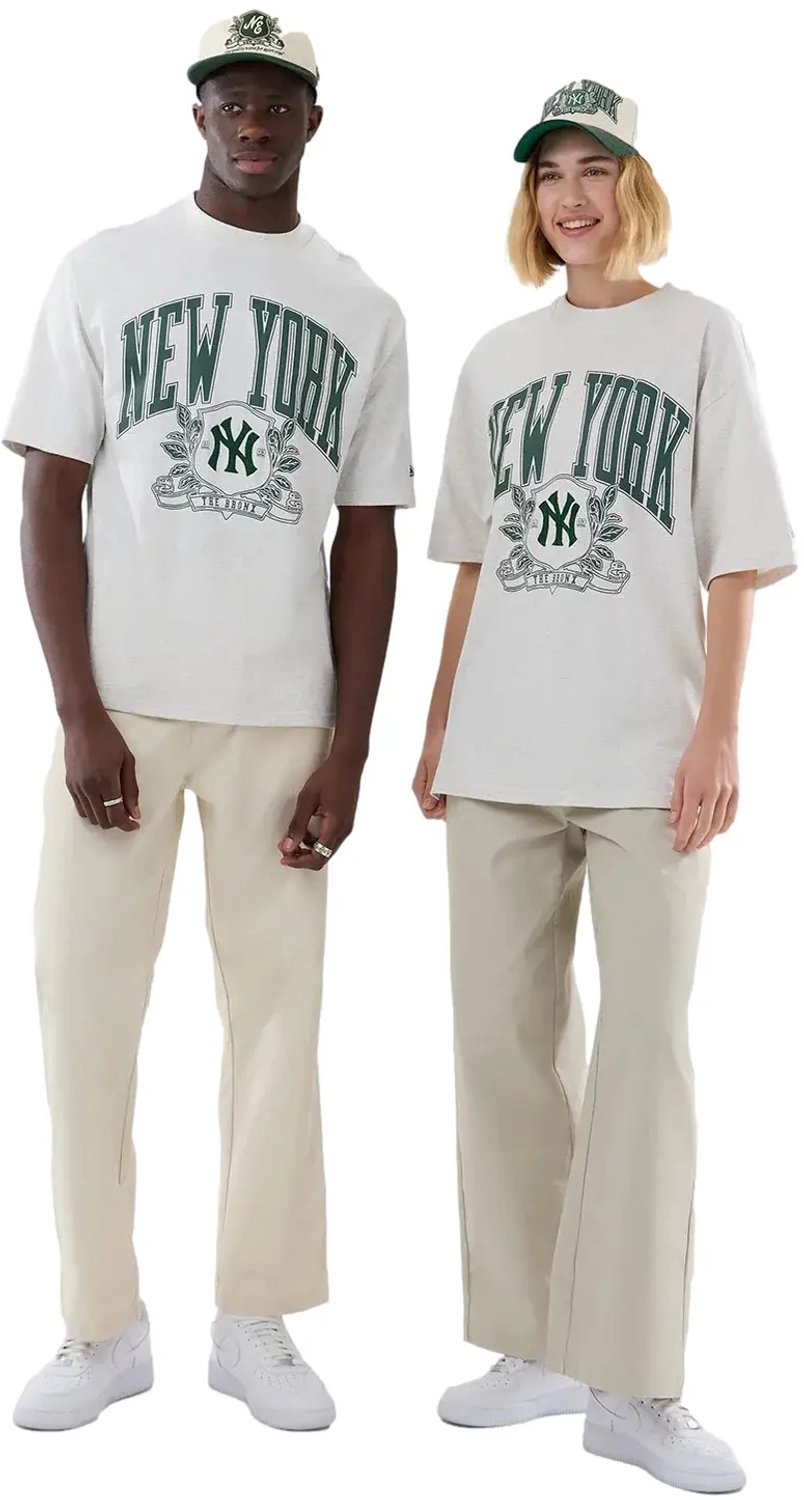 Oversized T-shirt New York Yankees New Era MLB Arch Grijs