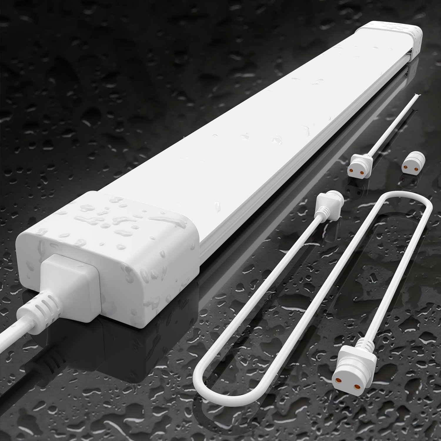 anten LED Batten 60 cm 18W 6000K 1980lm - Koud wit - LED TL Armatuur - IP65 Waterdicht - Doorkoppelbaar - Voor werkplaats, schuur en als onderbouwverlichting Koel wit