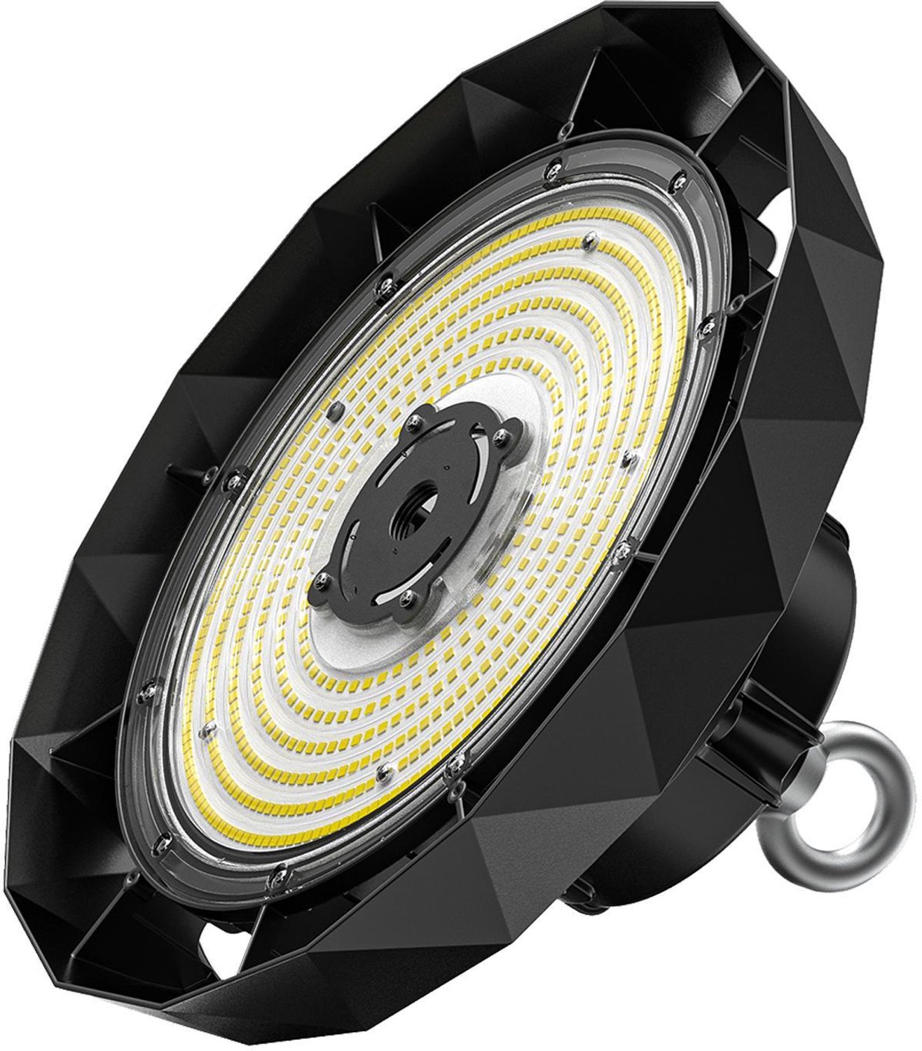 ANTENLICHT LED High Bay 200W - 34000 lm - 170 lm/W - 6000K Koel Wit - IP65 Waterdicht - 90° - Flikkervrij - Aluminium - Magazijn & Hoge Hal - 5 Jaar Garantie Zwart-200W