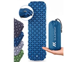 NORDMUT Slaapmat Nalti ultralicht 600 g - Opblaasbaar 192 x 58 cm - Kleine pakmaat - Blauw