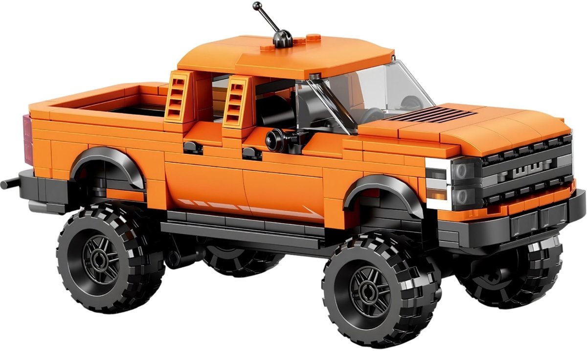 Reobrix 827 Ford F-150 Raptor Pick-up Truck 1:24 bouwset | City fast champions adventure | Creator classic motor bouwpakket | Technic speelgoed ideas voor volwassenen | Icons furious speed auto | Technische bouwdoos met 423 bloks