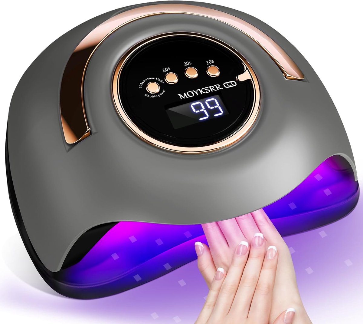 MOYKSRR 180W UV-lamp voor Gelnagels, Draagbare Professionele Nageldroger, 4 Timers (10/30/60/99s) voor alle Gels - ShopVlot