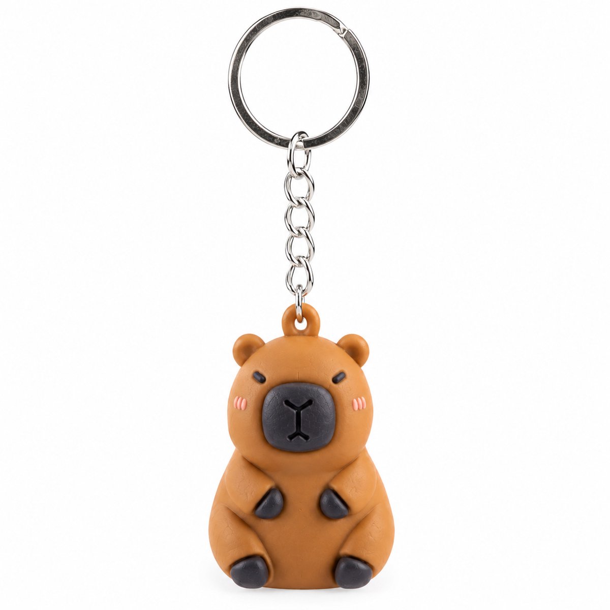 Schattige Capybara Sleutelhanger 3D – Siliconen Capibara Tashanger