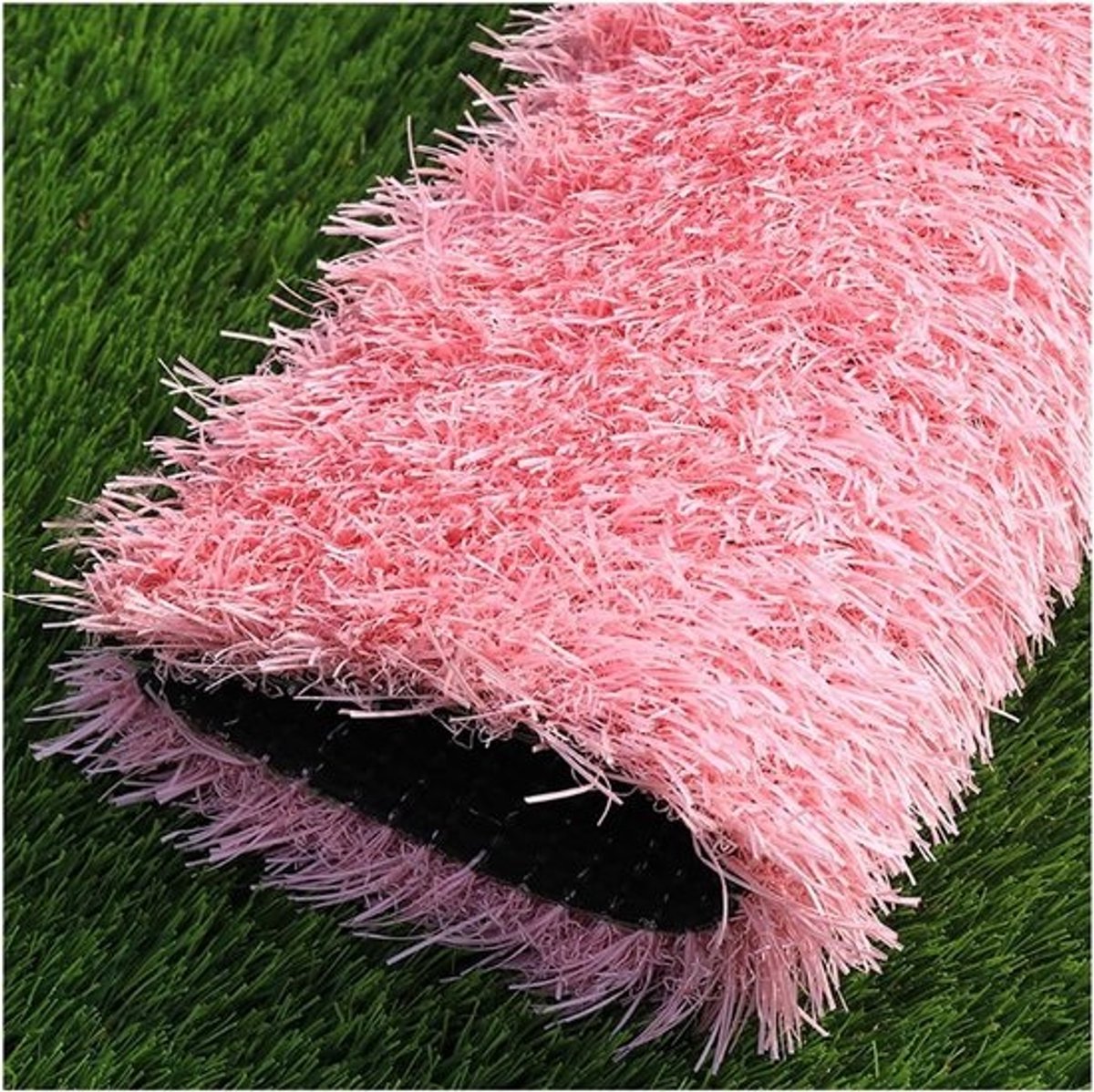 Kunstgrasrol - Droomtapijt - tuin - Buitendecoratie - Met drainage - Op maat - Roze