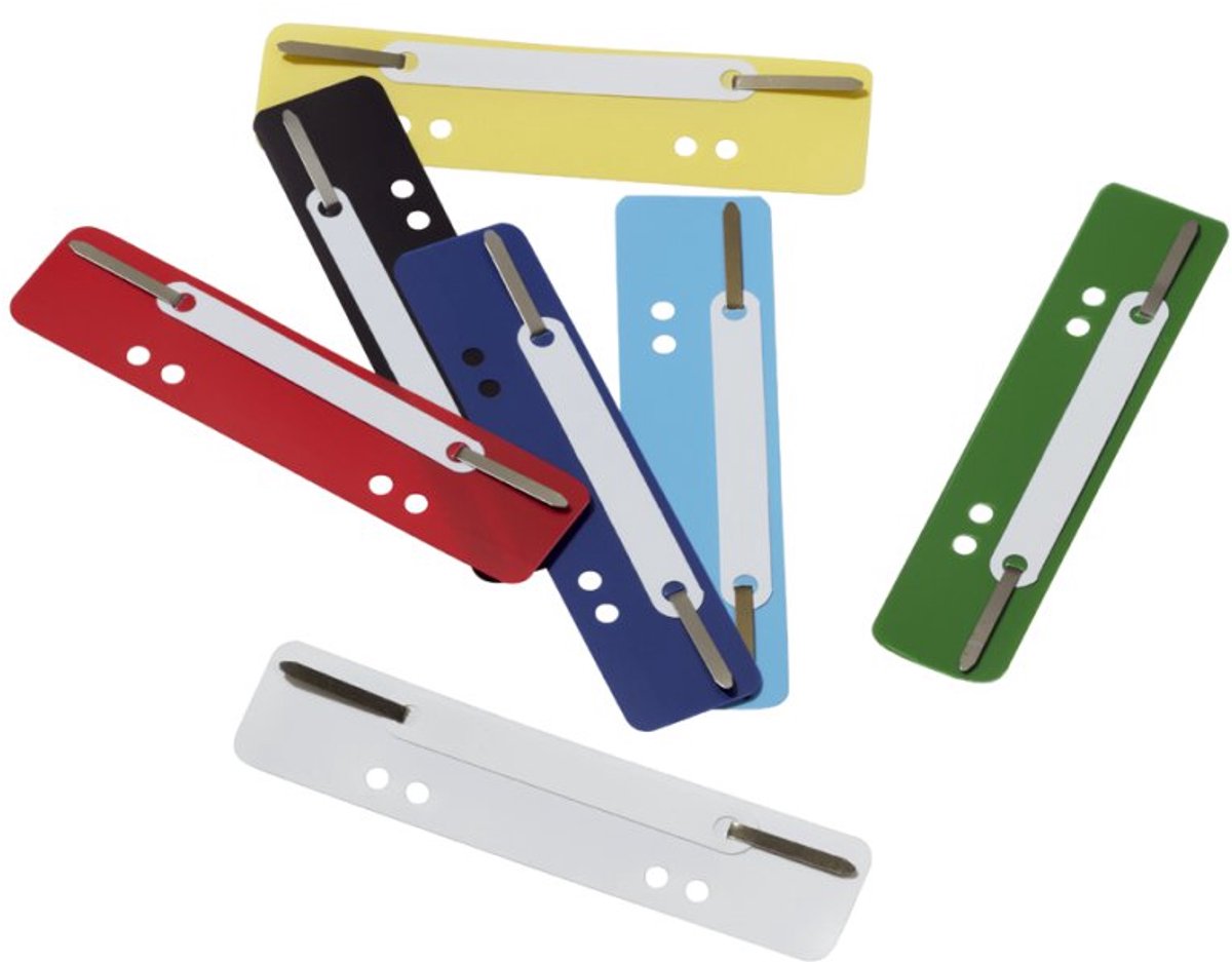 DURABLE heftstroken Flexi, 34 × 150 mm, zwart, 25 stuks