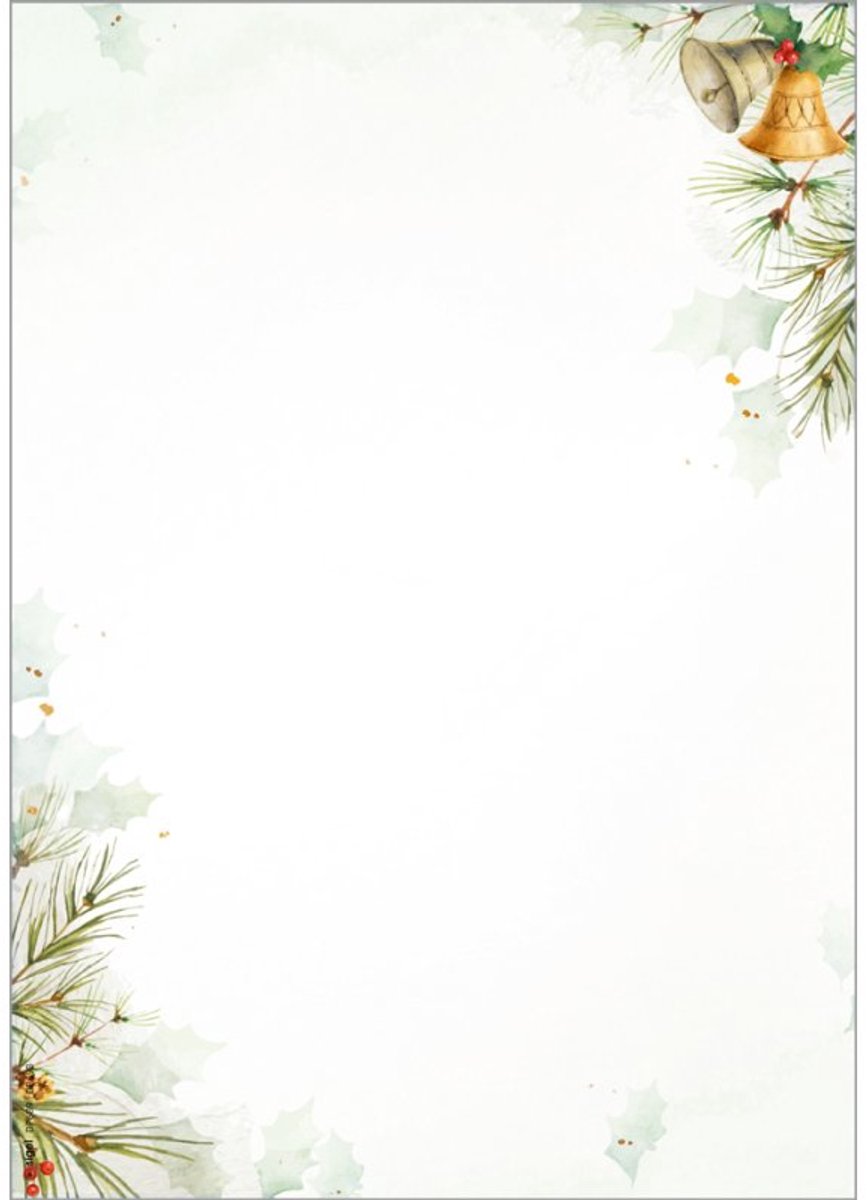 sigel kerstmotiefpapier Bells, A4, 25 vel