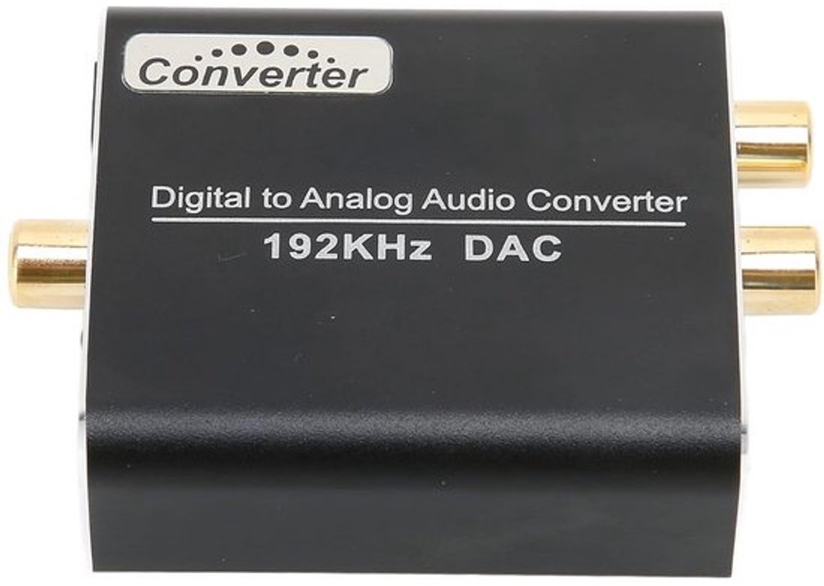 Digitale audioconverter - Signaalomzetter - Voor homecinema - Hoge samplefrequentie - 21 x 9 x 3 cm