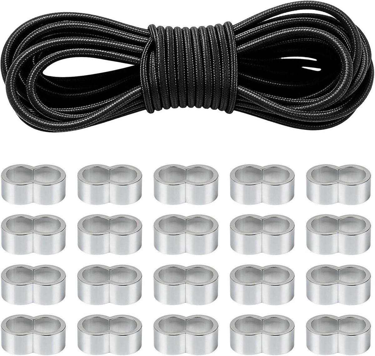 Elastisch koord van 6 mm x 10 m voor veelzijdig gebruik, ideaal voor bevestigen, strikken en reparaties