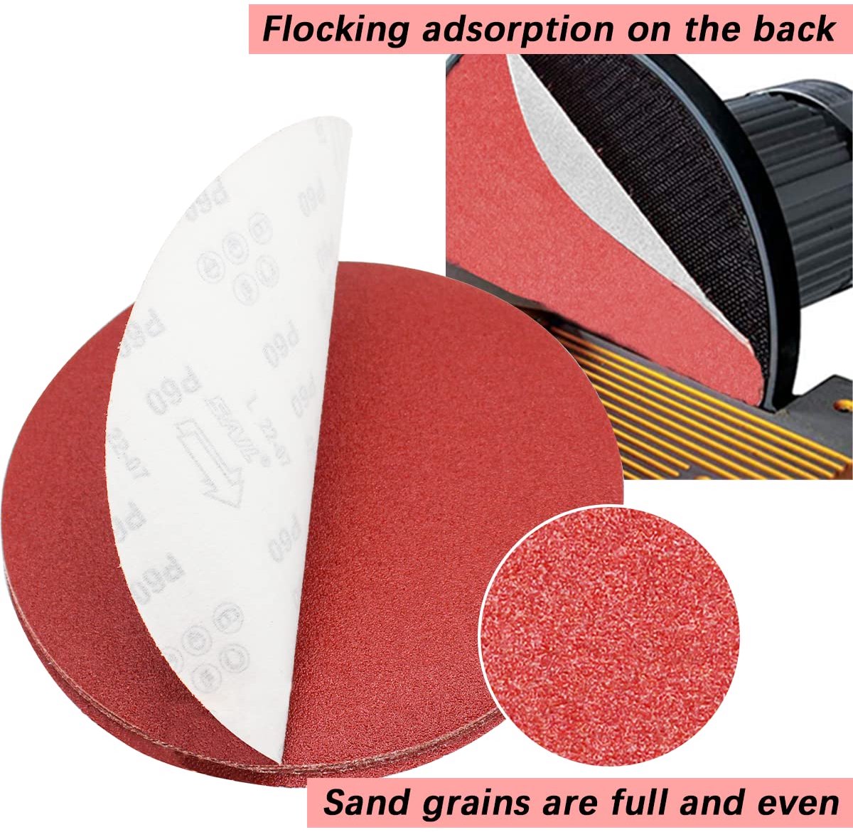 FEIHU 15Pcs Sanding Discs 300mm Velcro 80 grit - ShopVlot