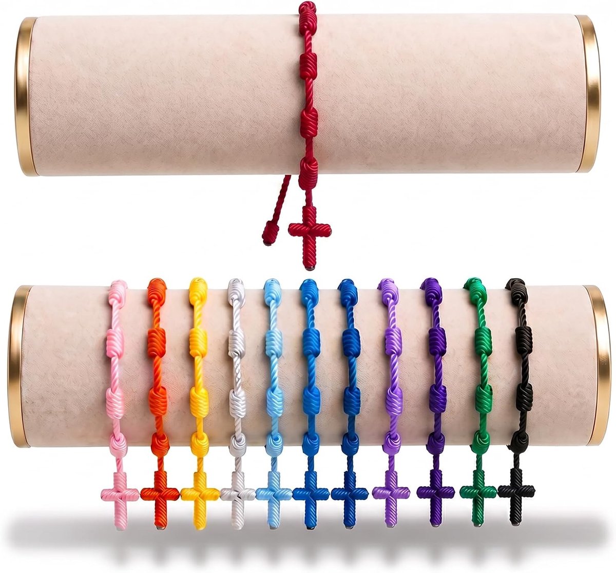 BRACO 12-Pack Adjustable Decenario Rosary Bracelets - ShopVlot