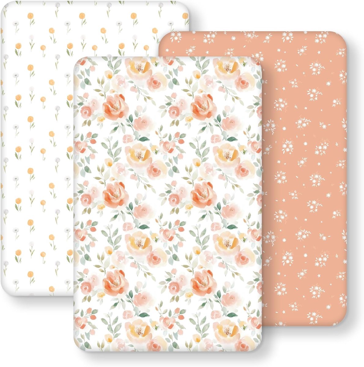 Babybeddenlakens 85x51cm - 3 Stuks Microvezel - Ultra Zacht en Ademend - Ideaal voor een Rustige Slaap - ShopVlot