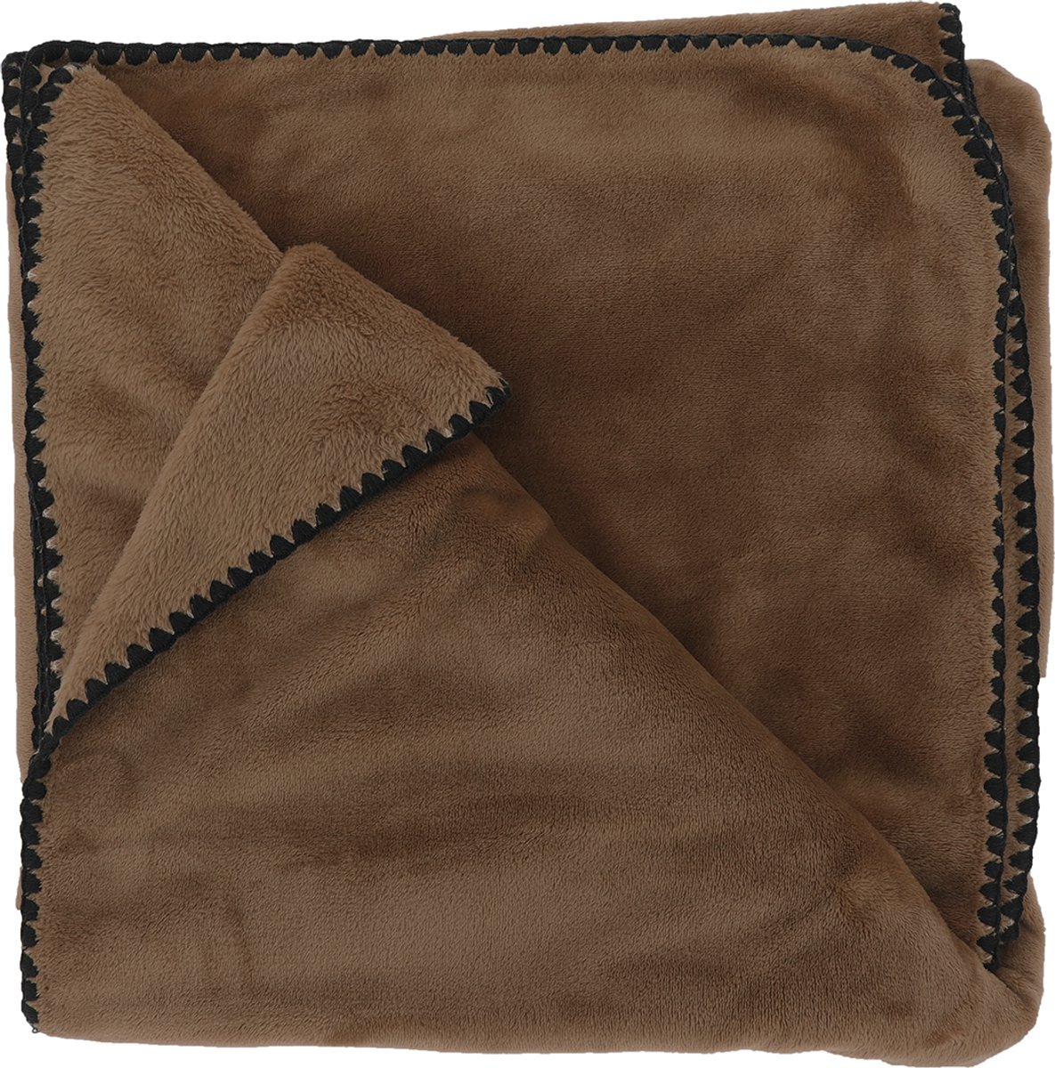 Unique Living Plaid Jade 140x180cm - Rocky Brown Bruin