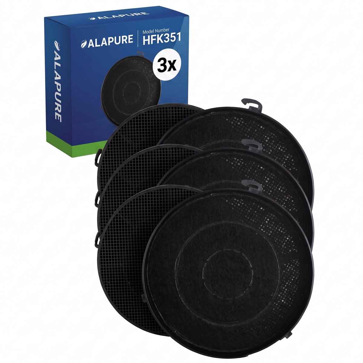 3x Koolstoffilter voor Airlux CR2000 (2-pack)