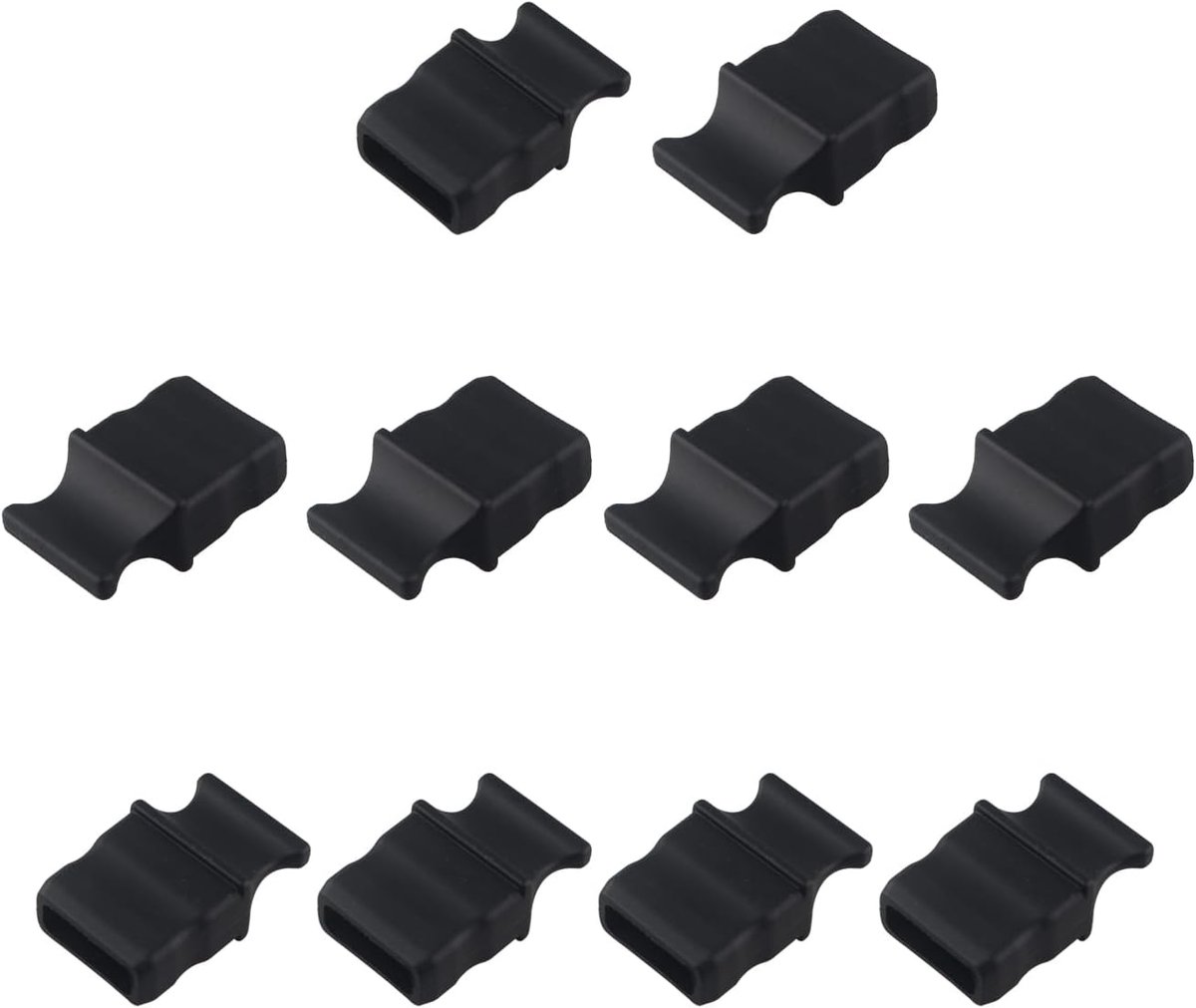 10Pcs QSFP Silicone Anti Dust Plug XFP Optical Module Cage Protective Dsut Cover Cap Stopper Protector Black - ShopVlot