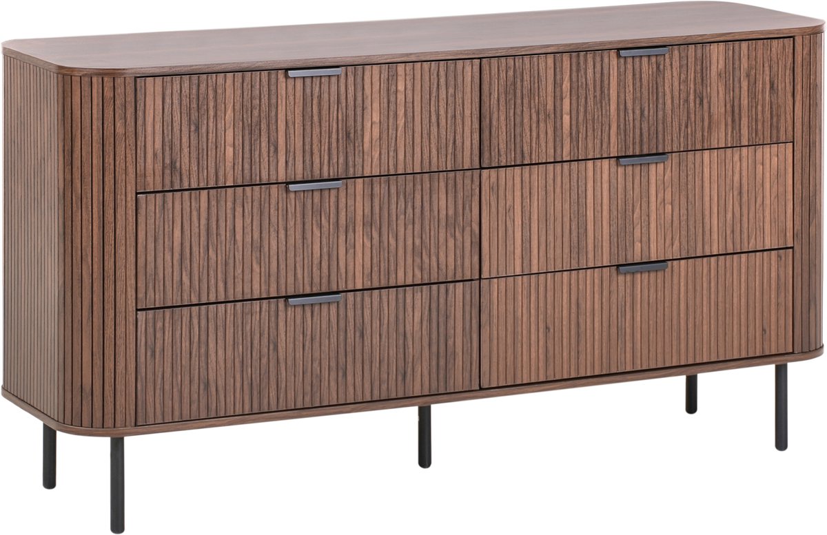 Beliani BRADLEY - Ladekast - Donkerbruin - MDF