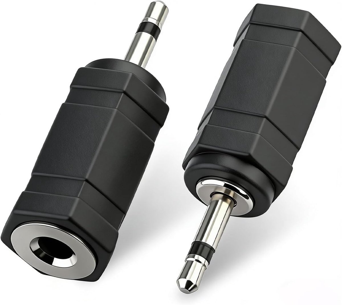 3.5mm Female to 2.5mm Male Stereo Adapter (2pcs), Gold Plated AUX Jack for Headphones Car - ShopVlot