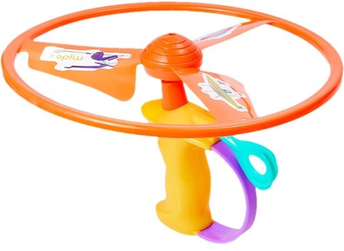 Vliegende schijf - speelgoed - Propellerspeelgoed - Actief buitenspeelgoed - Veilig met de hand - te lanceren - 26x16 cm
