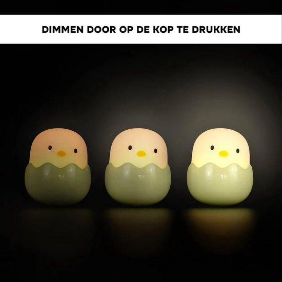 Nachtlampje Baby Eggy Blauw - Nachtlamp van Merkloos — afbeelding 3