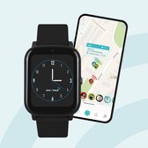 one2track Connect NEXT zwart | GPS horloge voor kinderen | Bekijk de locatie van je kind. Stel veilige zones in. En videobellen met de leukste smartwatch voor kinderen