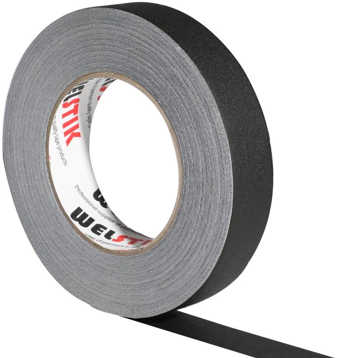 Zwarte Gaffelband 25 mm x 10 m - Sterk Mat Fabric Tape voor Creatieve Projecten en Herstellingen