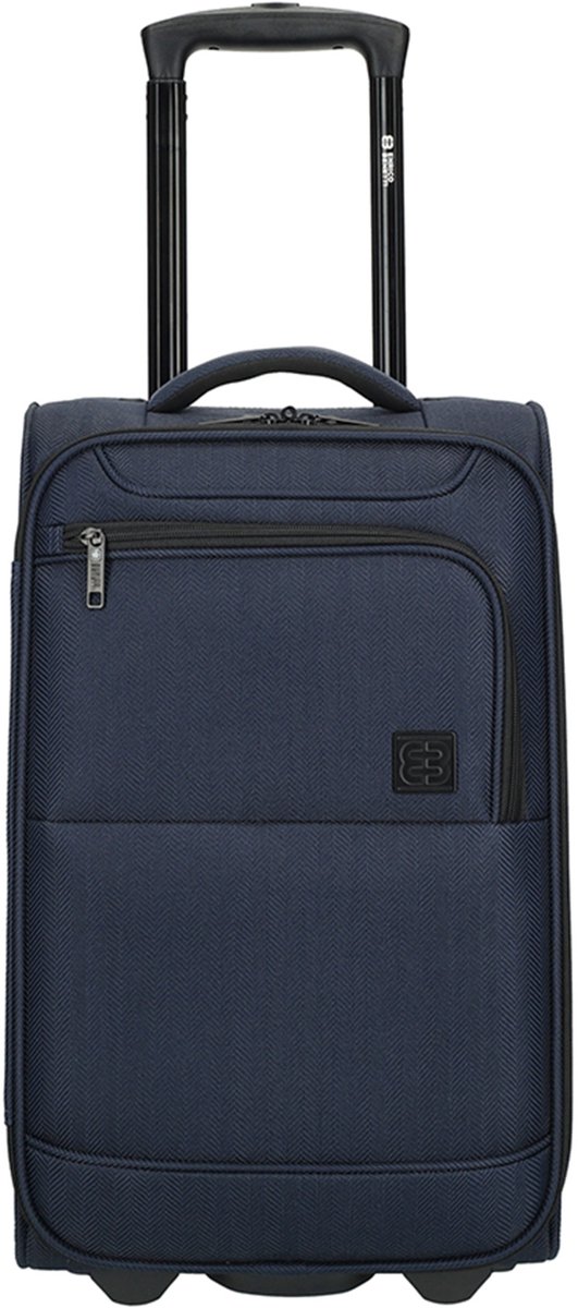 Enrico-Benetti Oakville - Handbagage Koffer - Donker Blauw - 50x30x15cm - Geschikt voor Qatar Airways