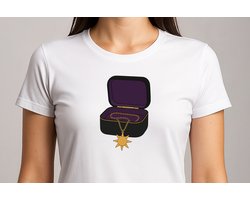 Hemelse Magie - T Shirt - Maan & Sterren - Mystieke Vrouw - Moon Magic - Sterrennacht - Spiritueel - Fantasy - Cadeau
