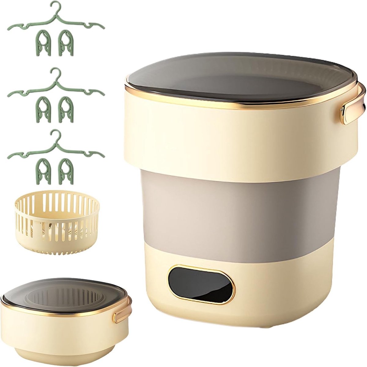 Draagbare Mini Wasmachine van 15L met Centrifuge voor Efficiënt Wassen en Droogmaken
