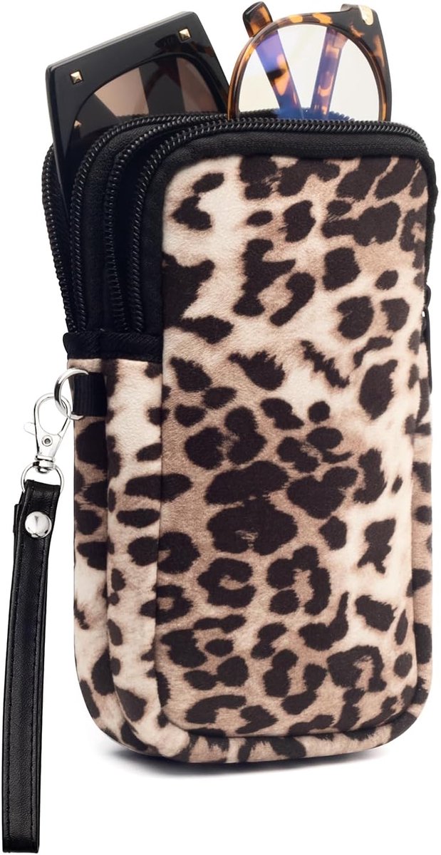 Face Shadow Zachte Brillenkoker voor 2 Zonnebrillen Dames en Heren - ShopVlot