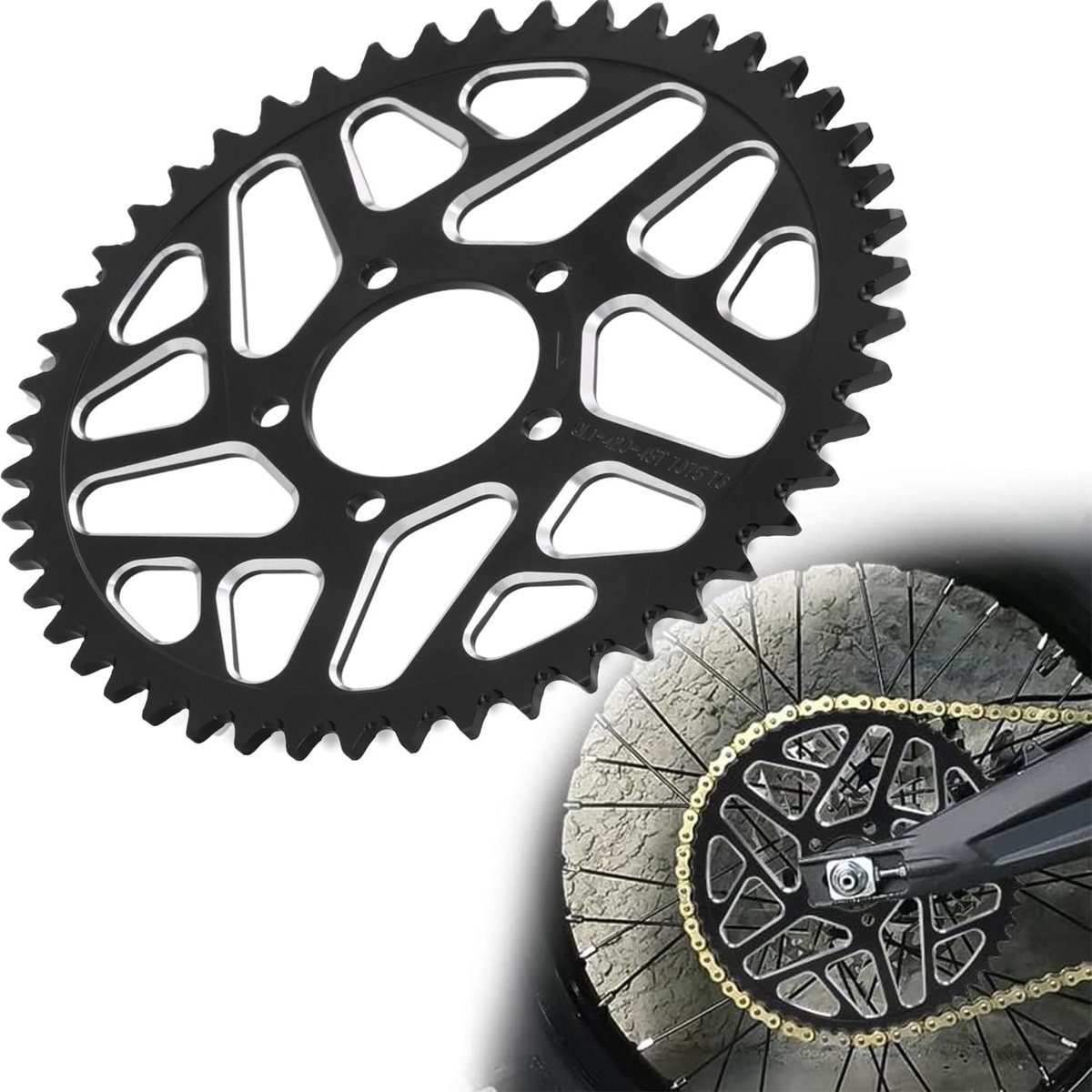 Rear sprocket aluminum for Sur Ron Talaria X Sting X3 XXX, for mounting - ShopVlot