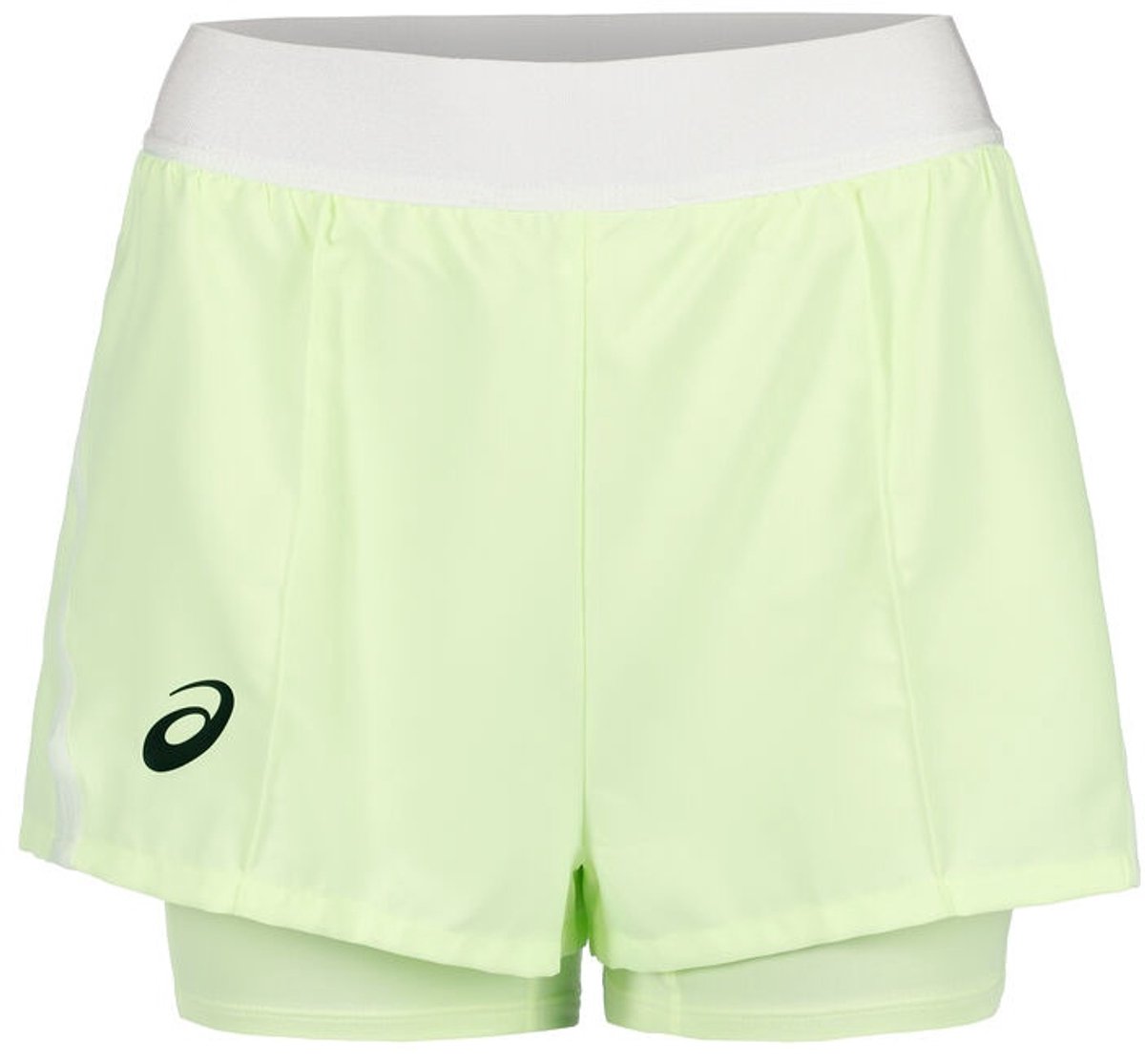 ASICS Match Dames Tennis Short Illuminate Geel