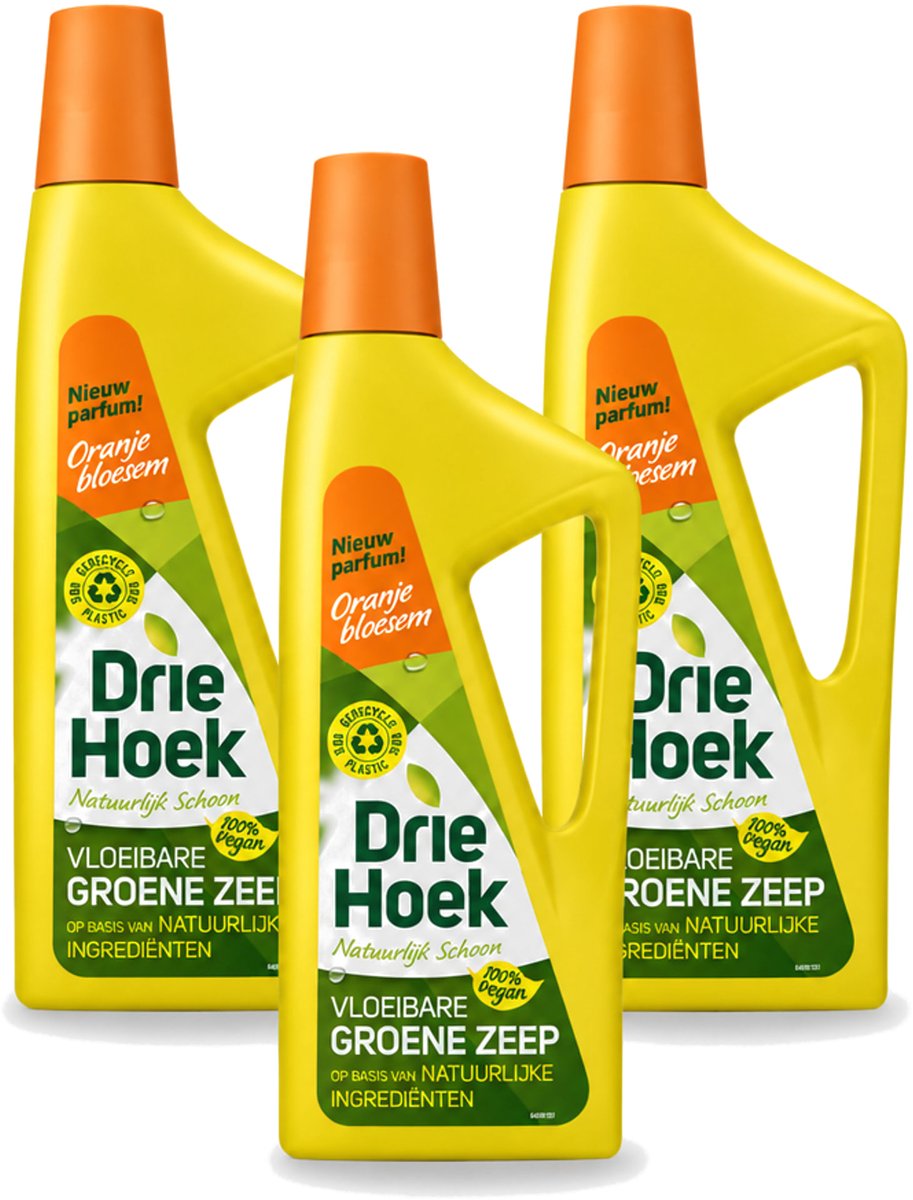 3 x Driehoek – Vloeibare Zeep – Oranjebloesem – 725 ml - Voordeelverpakking - 3 stuks