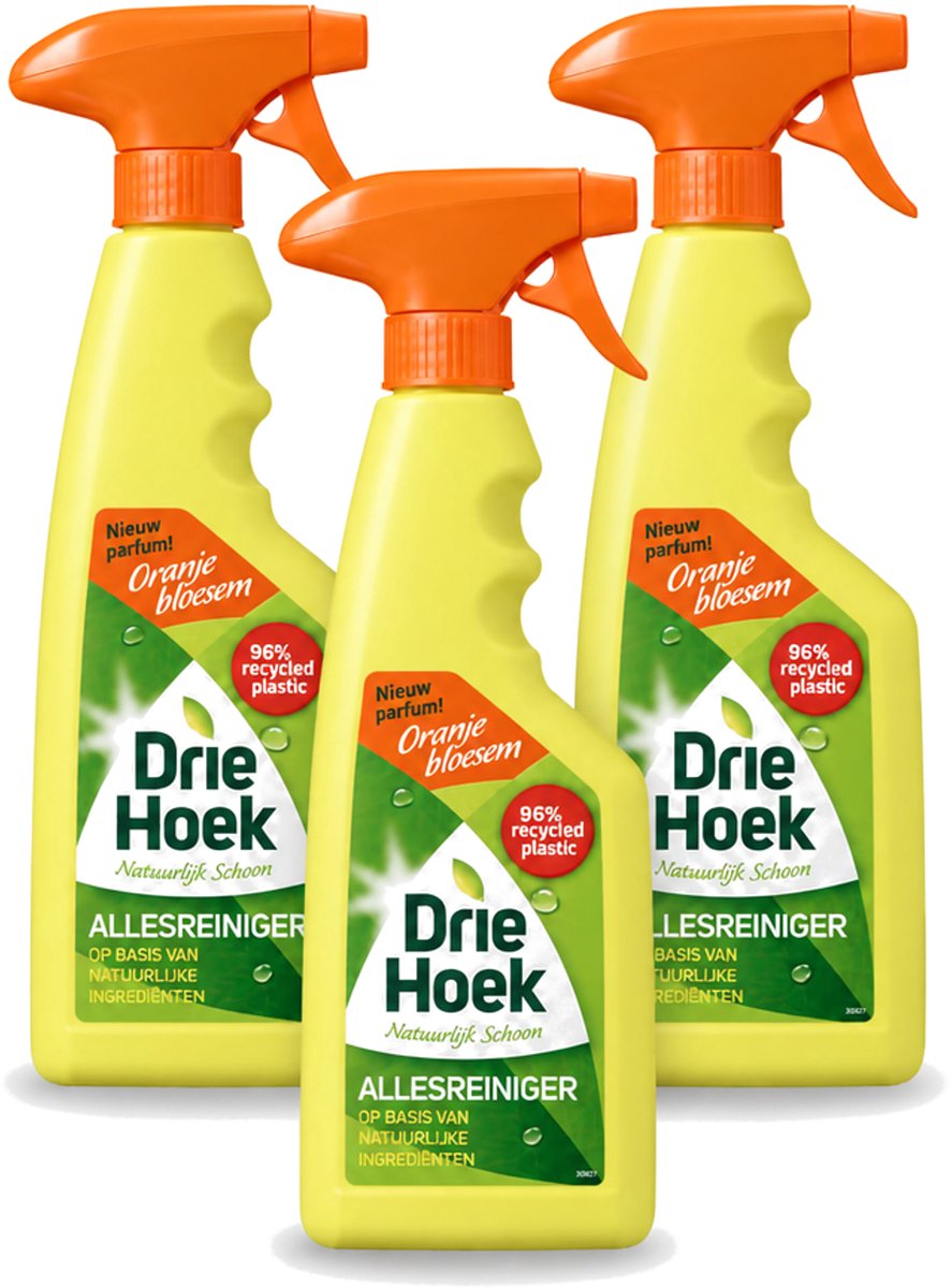 3 x Driehoek – Spray Allesreiniger – Oranjebloesem – 500 ml - Voordeelverpakking - 3 stuks