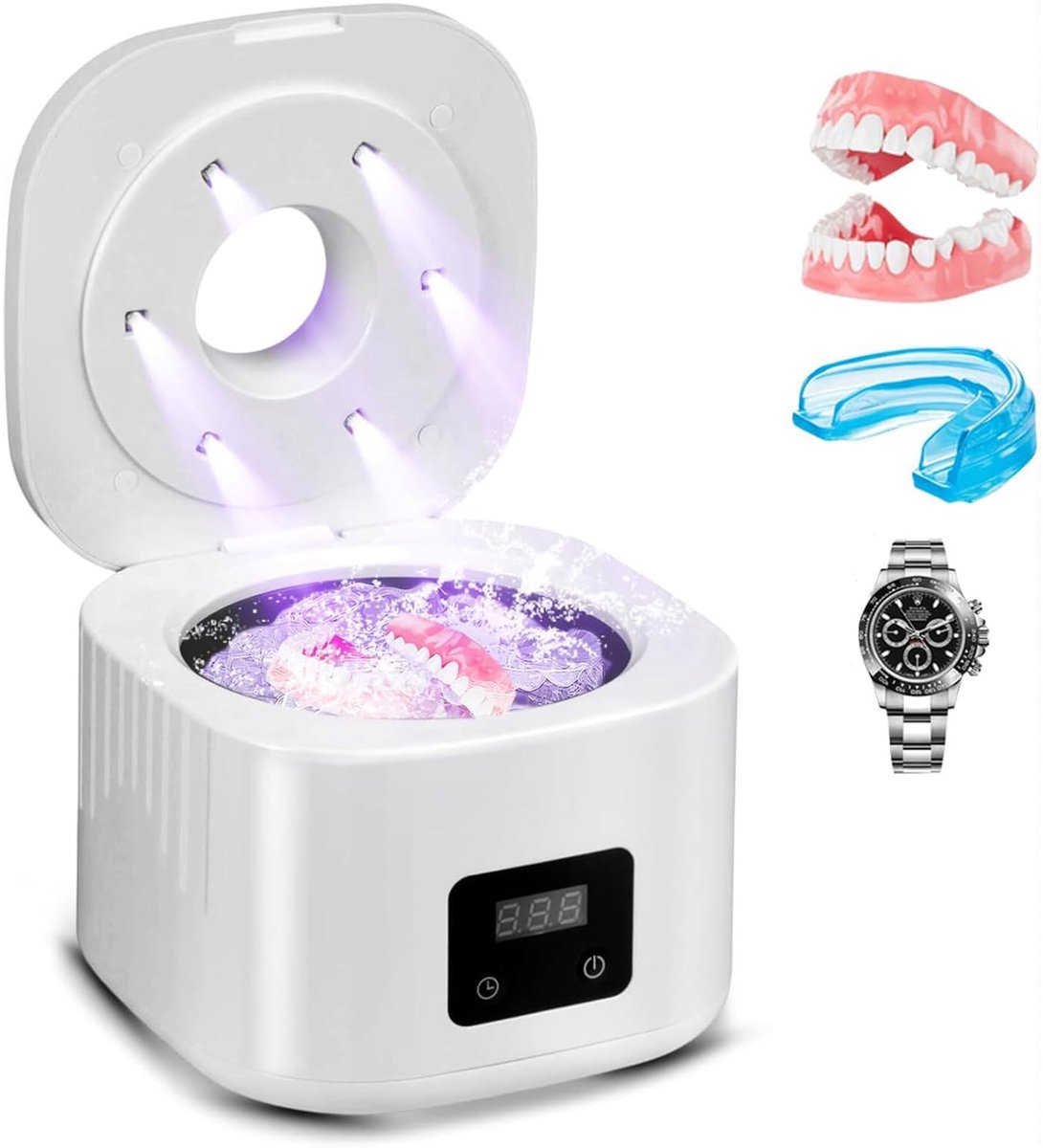 UV ultrasone reiniger Ultrasonic Cleaner voor gebitsen - ShopVlot