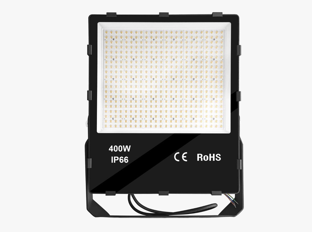 LED Schijnwerper 400W - 68.000 lm - Daglichtwit 6000K - 170 lm/W - 90° - IP66 - Terrein- & Sportveldverlichting - 5 jaar garantie