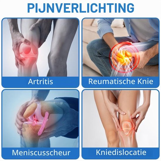 Verstelbare Kniebandage met Zijsteun en Siliconen Pads voor Sport en Kniepijn, Ondersteuning voor Rotula en Ligamenten — afbeelding 3