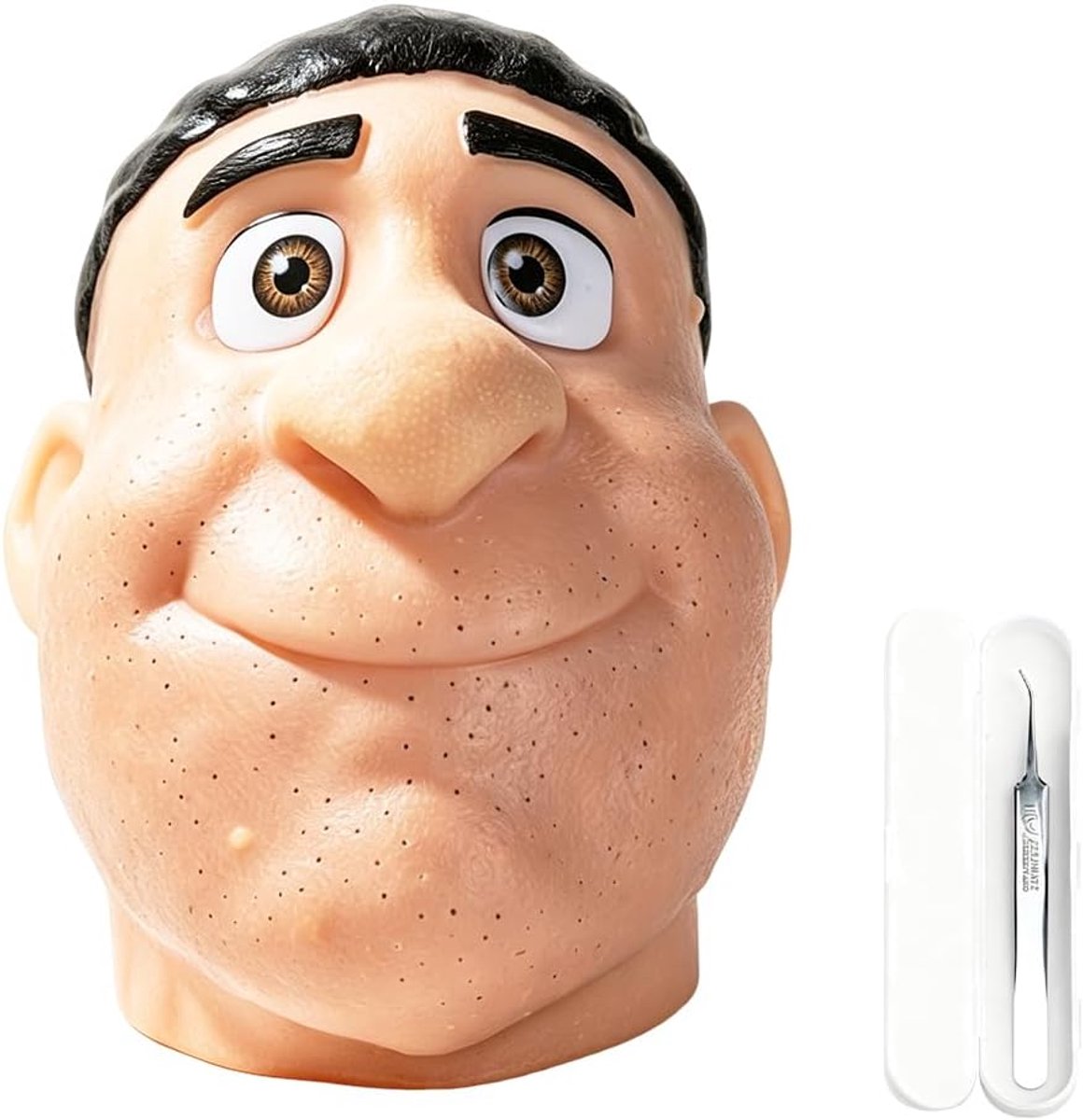 Pimple Popping Toy, HOVCEH Anti-Stress Pimple Toy, Fake Face with Popples for Squeezing, Sensory Squeeze Toy for - ShopVlot