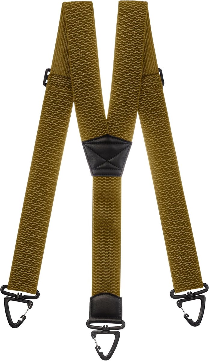 Sturdy Y-shaped Braces with Plastic Carabiners – 5cm Wide, Elastic, Suitable for XXL Sizes - ShopVlot