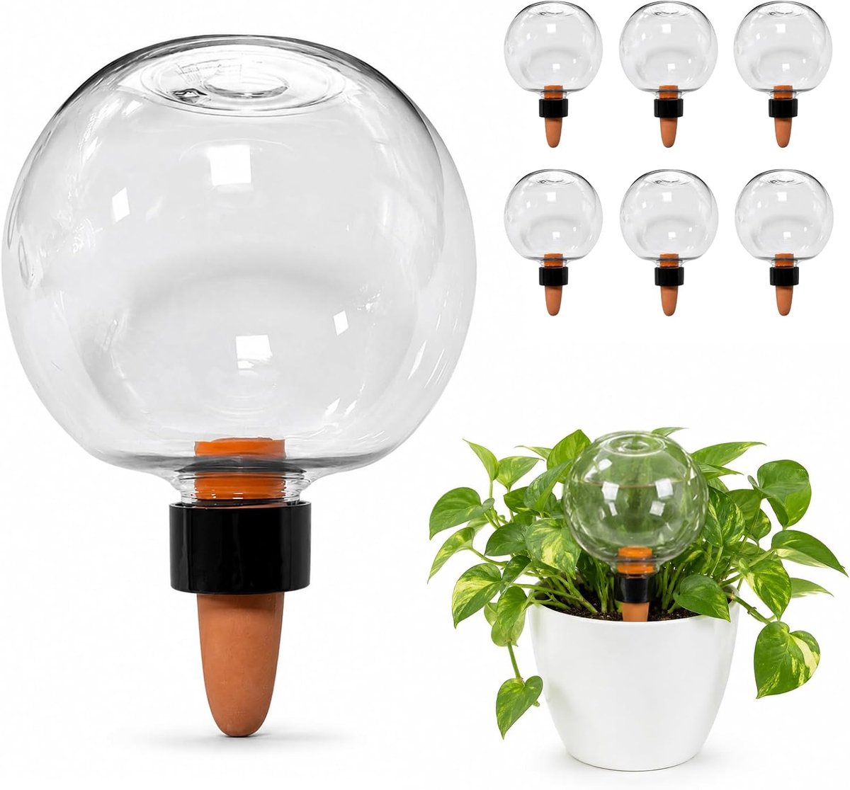 SnelShoppen - Bewateringsballen voor Planten, Automatische Plantenbewatering, Zelfbewateringsbal, Plantenirrigatie, 4 Stuks Waterballen voor Binnen en