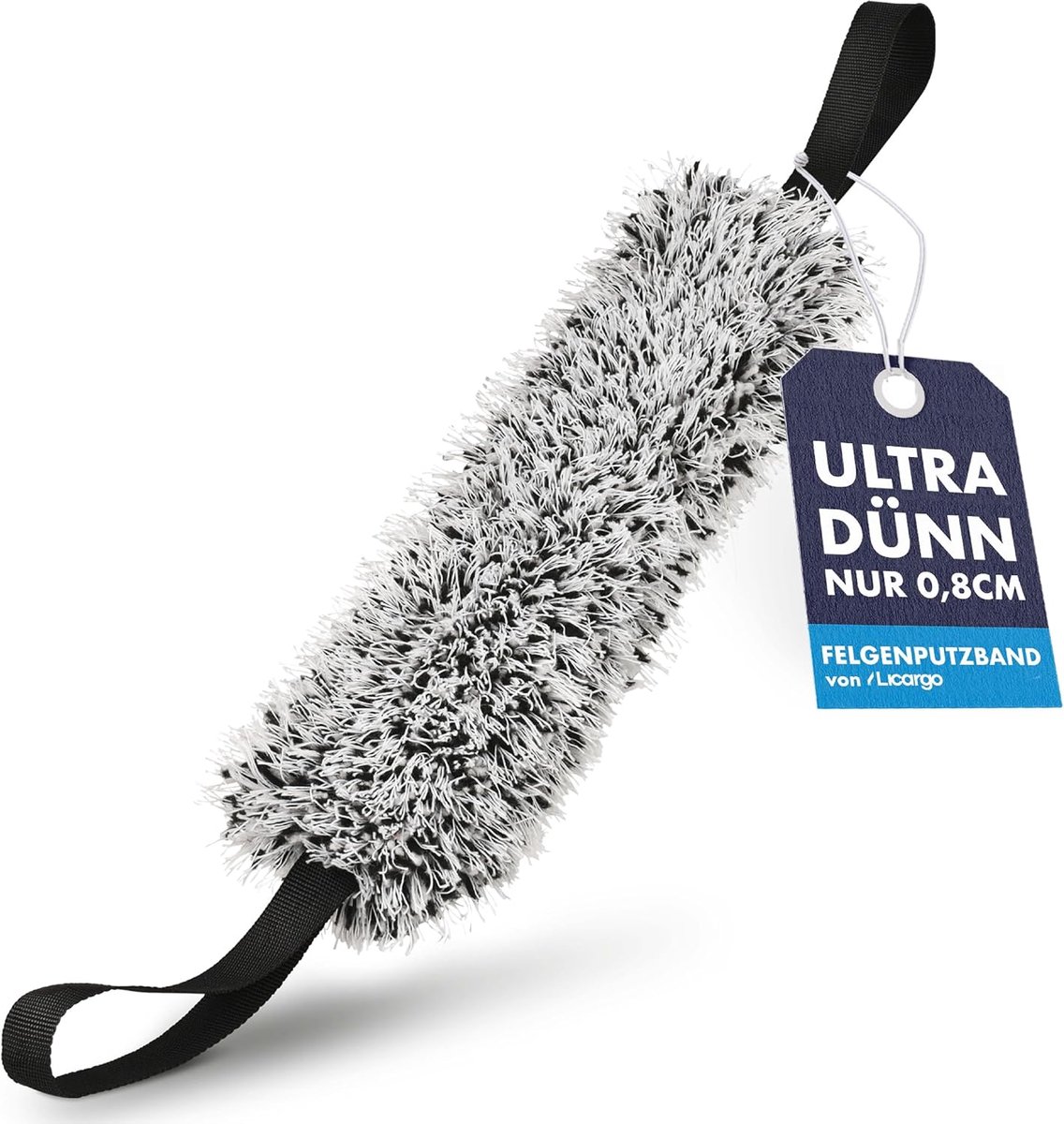 SnelShoppen - Microfibre Rim Cleaning Tire - 32 cm - Voor Moeilijk Bereikbare Hoeken - Ideaal Voor Grondige Schoonmaak Van Spaken - Zacht Microfibre M