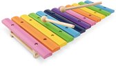 Woet® Houten Xylofoon Speelgoed - Kleurrijk Speelgoedinstrument met Muziekboekje en 2 Stokjes - Stimuleert Muzikale Ontwikkeling - Vanaf 2 Jaar