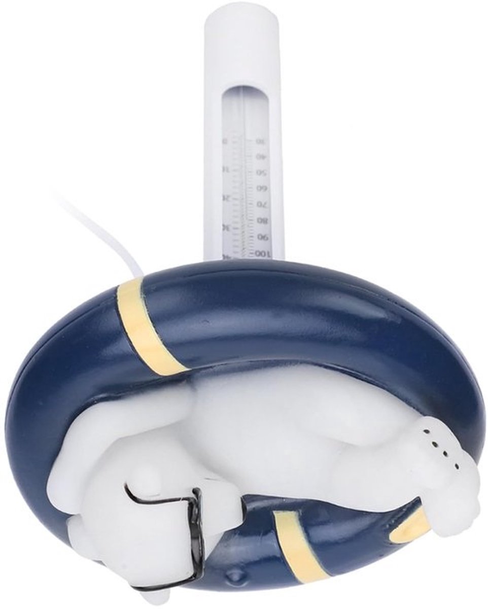 Drijvende zwembadthermometer - Met cartoonbeer - Waterthermometer