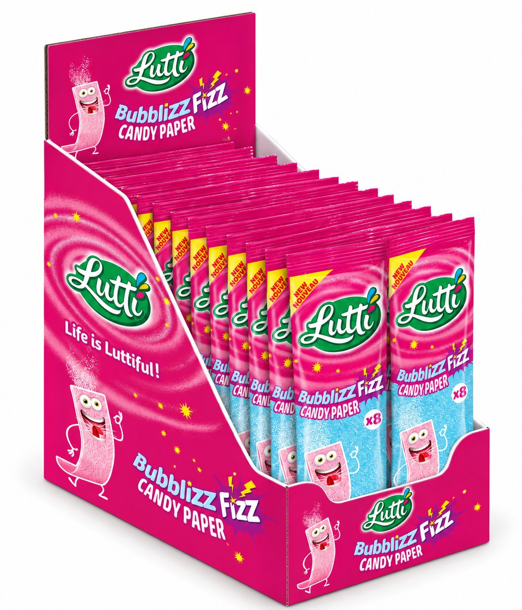 Lutti Candy Paper Bubblizz 2x24st