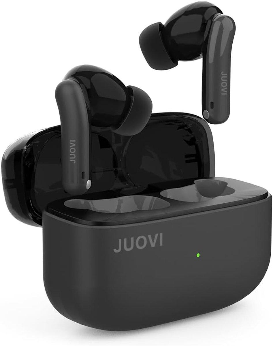 JUOVI Draadloze Bluetooth-hoofdtelefoon met ruisonderdrukking, bluetooth-hoofdtelefoon met ruisonderdrukking tot 52 - ShopVlot