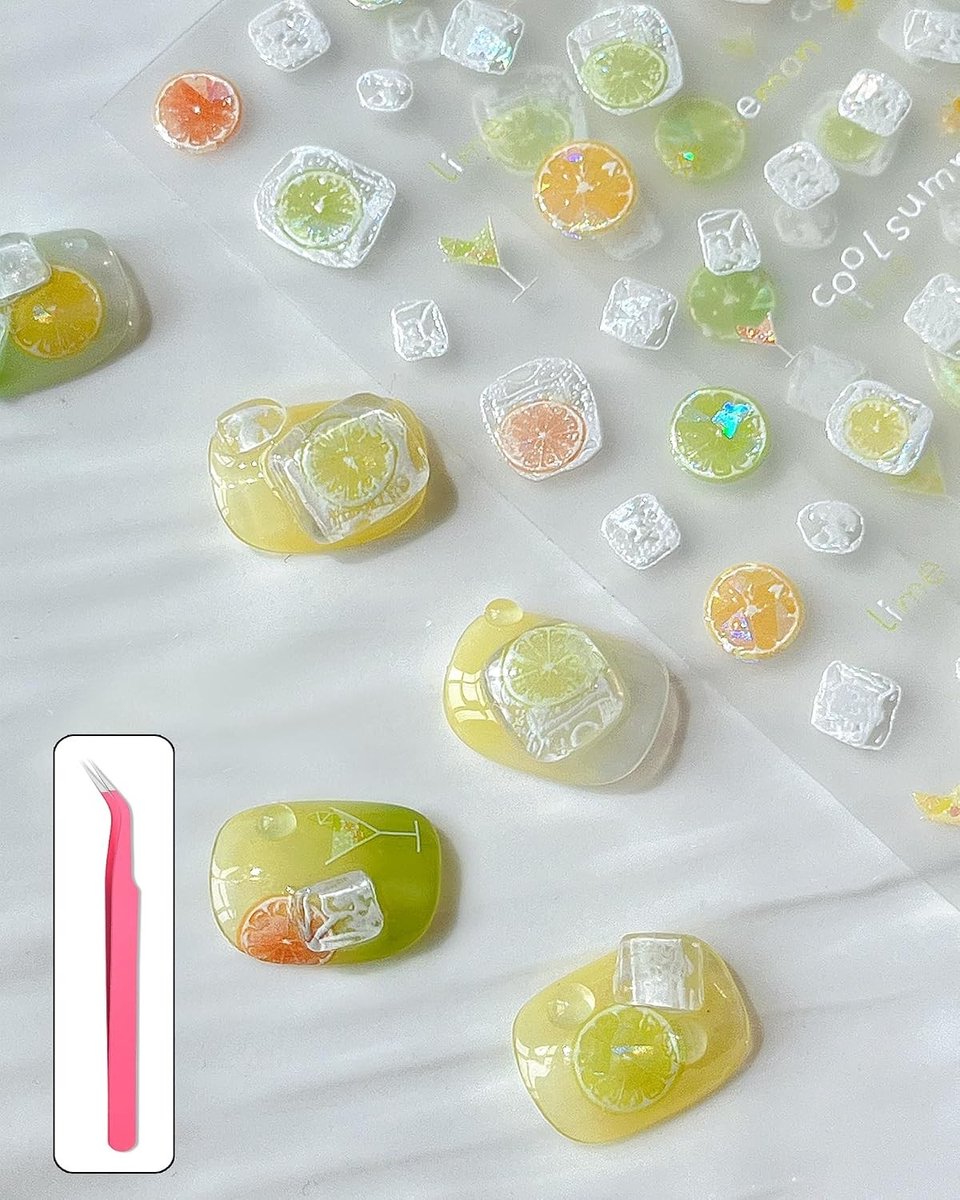 SnelShoppen - 3D Nagel Stickers & Nagel Kunst Stickers Set - Zelfklevend Geëmbosseerd & Gouden Stempel Ontwerp - Nageldecoratie voor Manicure & DIY Ac