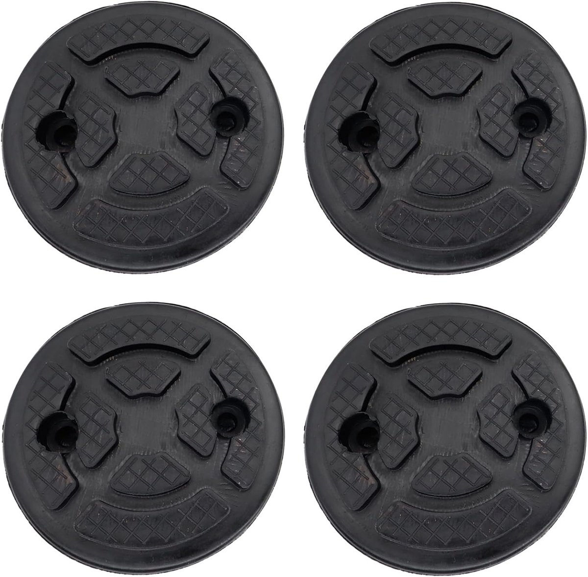 Universele rubber pads voor krikken - set van 4 - antislip - veilig tillen van voertuigen - ShopVlot